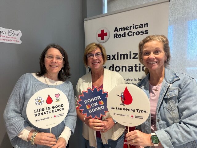 MWA members donate blood to the American Red Cross